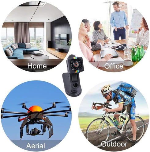 Spy Camera Hidden Camera, Portable Tiny Rechargeable Battery Powered HD 1080P Mini Camera, Night Vision Motion Activated