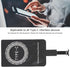 Qi Type C Ultra Thin Charging Receiver, Type C DC 5V/800mA Universal Charger Adapter for Mobile Phone