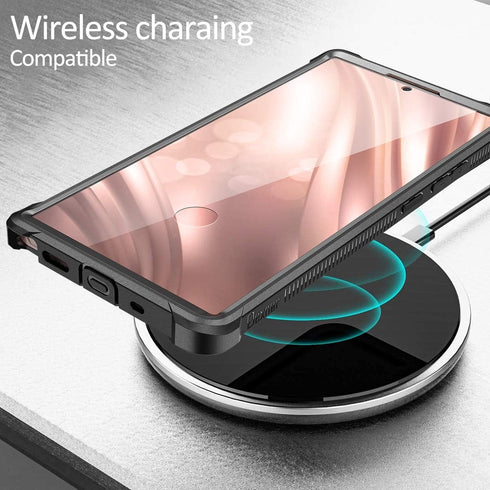 Dexnor Rugged Protective Case for Galaxy Note 20 Ultra 5G with Screen Protector - Black