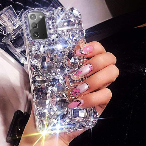 Bonitec 3D Glitter Sparkle Bling Case for Samsung Galaxy Note 20 - Luxury Shiny Crystal Rhinestone Diamond Bumper Cover