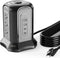 SUPERDANNY Power Strip Tower Surge Protector, Black Desktop Charging Station with 10 Ft Extension Cord, 9 Outlets