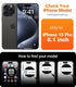 TORRAS Shockproof Designed for 15 Pro Case, 12FT Military Grade Drop Tested, Anti-Fingerprints Anti-Scratch Translucent Matte Back with Silicone Slim Protective Phone Case Guardian 2023, Black