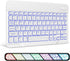 XIWMIX Ultra-Slim Wireless Bluetooth Keyboard, 7 Colors Backlit Universal Rechargeable, Compatible with iPad Pro/Air,
