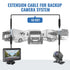 EWAY 4 (10FT/3M) 4PIN Pin Extension Cable for Dash Cam Rear View Backup Camera Reverse Car Recorder Mirror Dashcam Male