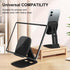 DEERLAMN 16/15/14/13/12/11 Cell Phone Stand for Desk, Height Adjustable Cell Phone Holder Portable Desktop Stand