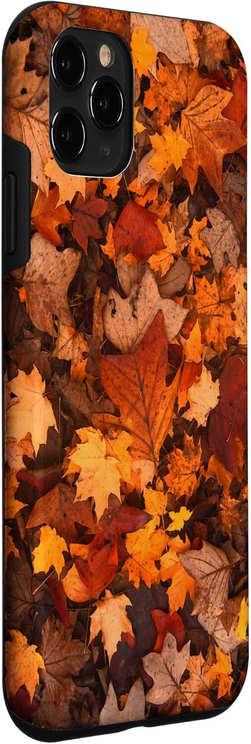 iPhone 11 Pro Case - Autumn Season Happy Fall Leaves Thanksgiving Design