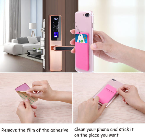 Costyle Slim Credit Card Holder, Stick-On Wallet for Back of Phone