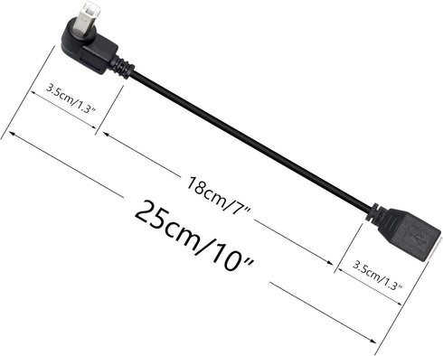 SinLoon USB 2.0 Type-B Printer Cable, 2-Pack USB B Female to Type B Male (90 Degree Down)