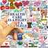 Cetagi 50 Pcs Health Care Stickers Doctor Nurse Sticker Medical Science Equipment Waterproof PVC Decal Human Body