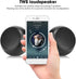 Zopsc Portable Aluminum Mini Hi-Fi Stereo Bluetooth Speaker BM3D Black Compact Body Clear Sound Hands- Call Loudspeaker Box