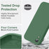 Vooii Upgraded Liquid Silicone Phone Case for iPhone XR, 6.1 inch, Green with Square Edges & Camera Protection