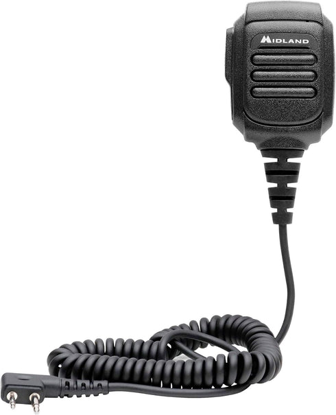 Midland AVPH10 Handheld Two-Way Radios - Shoulder Speaker Mic for GMRS - Compatible with GXT1000VP4 & all Midland Radios