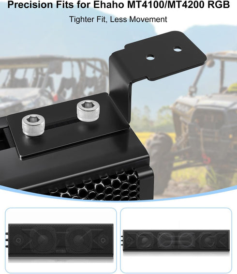 HKJWUN MT4100 MT4200, 1-2in Z-Type Flat Bracket Soundbar Mounting Kit Fits for Ehaho Stainless Steel Adjustable Mount