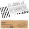 Under Desk Cable Management Tray, 2 Pack White, OSteed Cord Organizer for Desk Wire Management