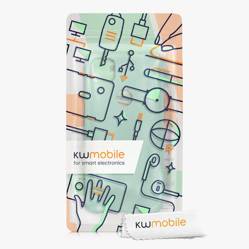 kwmobile Case Compatible with Google Pixel 4a - TPU Silicone Phone Cover with Soft Finish, Mint Matte