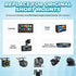 Snwoygr 170-Degree Universal Car Rear View Camera License Plate Bracket, Professional Full Stainless Steel Anti-Rust