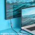 Fasgear USB C Extension Cable, 1.6ft, 10Gbps Data Sync, Type C Male to Female Extender, 100W Fast Charging, Red