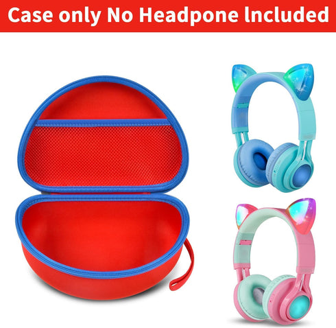 Headphone Case for Riwbox CT-7 Pink, Jack CT-7S Cat Green, 3.5mm for iClever IC-HS01, FosPower Bluetooth Headset