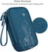 Electronic Organizer Travel Cable Accessories Bag, Waterproof Case for Power Bank, Charging Cords, USB Cable, Dark Green