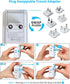 VINTAR Universal Travel Adapter Kit, International Power Adapter with 3 USB Ports & 4 AC Outlets, Worldwide