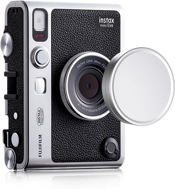 Rieibi Lens Cap for Fujifilm Instax Mini Evo, Anti-Scratches Aluminum Mini Evo Lens Cover