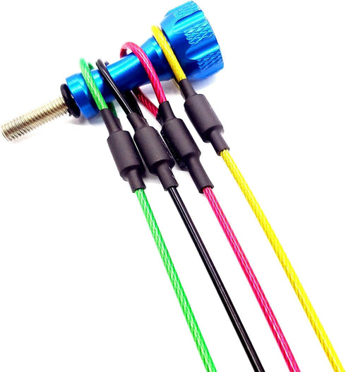 9 8 7 6 5 4 3 Camera Safety Tether, Stainless Steel Cable Wire Colorful Coating Lanyard with Hook Carabiner Clip