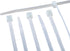 THE CIMPLE CO 11 inch White Nylon Zip Ties - Strong Indoor and Outdoor Rated, 100 Pack