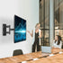 Full Motion TV Wall Mount Swivel Tilt for 26-60 Inch TVs and Monitors up to 70lbs, Single Stud Corner Outdoor Wall
