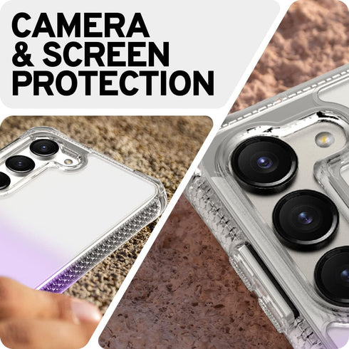 Itskins for Samsung Galaxy S23+ HYBRID R // OMBRE Protective Phone Case, Slim Anti-Yellowing Heavy Duty Shockproof