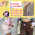 Cute Cartoon 3D Silicone Case for AirPods Pro 2nd/1st Generation with Keychain and Lanyard Cleaner Kit for Kids (Purple)