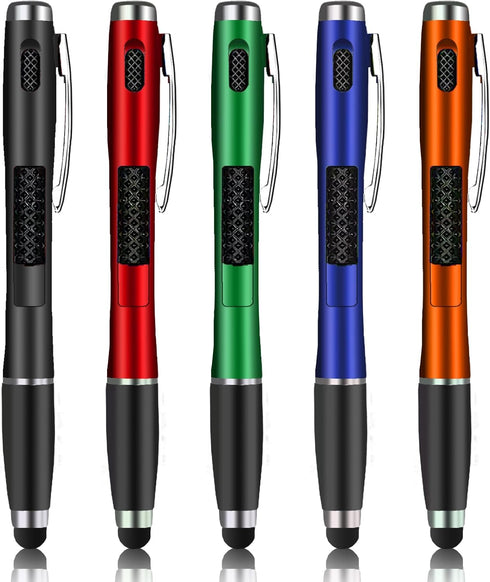 5 Pcs Stylus Pens with Light Tip, 3-in-1 Multi-Function Capacitive Pen with LED Flashlight for Writing in Dark