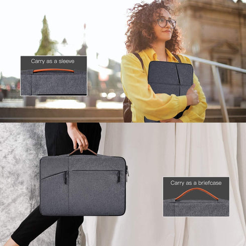 Waterproof Drawing Tablet Sleeve Case for Huion KAMVAS Pro 16, Wacom Cintiq Pro 16, Space Grey