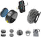 Vislla Mini Microphone for iPhone & Android, Furry Windscreen, Noise Cancelling Wireless Lavalier
