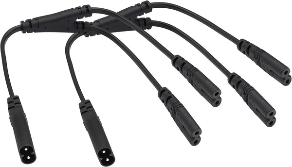 AAOTOKK (2 Pack) IEC 320 C8 to Dual C7 Y Splitter Power AC