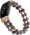 Handmade Pearl Bracelet for Fitbit Inspire HR/Inspire 2, Elastic Beaded Strap for Women and Girls