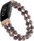 Handmade Pearl Bracelet for Fitbit Inspire HR/Inspire 2, Elastic Beaded Strap for Women and Girls