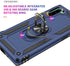 Samsung Galaxy Note 10 Case with HD Screen Protectors, Military-Grade Metal Ring Holder Kickstand, Shockproof Cover