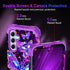 Miqala Case for Galaxy A55 5G/A35 5G, Glow in The Dark Heavy Duty Shockproof Protection - Purple