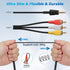 3.5mm 4 1/8 3 MP3,DVD,Tablets,Speakers, Adoreen to RCA Camcorder Handycam Audio Video Output Cable Ft, TRRS to RCA