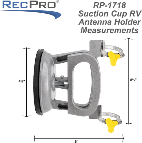 RecPro Suction Cup RV Antenna Mount - Durable and Reliable