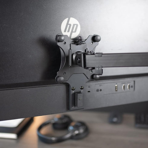 VIVO Quick Attach VESA Adapter Designed for HP M-Series Monitors, M22f, M24f, M27f, M27fd, M27fq, M27fwa, M32f, VESA 75x75mm and 100x100mm Conversion Kit, MOUNT-HP02M