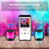 LFS Portable Bluetooth Speaker with Lights, Waterproof Night Light Wireless Magnetic Speaker, 7 Color LED Auto-Changing