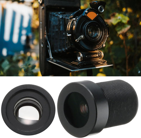 uxcell 6mm CCTV Camera Lens 5MP F2.0 FPV Wide Angle Security Lens M12 Threaded Dia for IP Camera Panoramic, Black 2Pcs