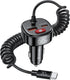 Syncwire USB C Car Charger, 66W Super Fast Adapter with PD & QC 3.0, Built-in 6FT Type C Coiled Cable