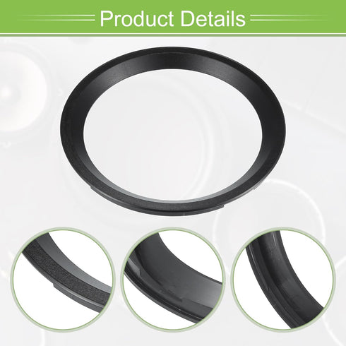 ACROPIX Universal 6.5" Subwoofer Speaker Rings Cover, Decorative Circle without Mesh Grille, ABS Black, Pack of 2