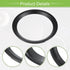 ACROPIX Universal 6.5" Subwoofer Speaker Rings Cover, Decorative Circle without Mesh Grille, ABS Black, Pack of 2