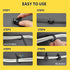 DyaMag 10 Pack 20 31mm Magnetic Zip Tie Mounts, Heavy Duty Magnetic Cable Holder with Reusable Zip Ties - Multipurpose