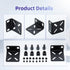 Universal 1U Rack Mount Kit with Adjustable Holes Distance, Compatible with Cisco, NETGEAR, Dell, D-Link, Linksys,