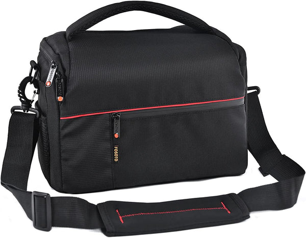 FOSOTO DSLR Camera Shoulder Bag Case Compatible for Canon EOS Rebel T7 T6 T8i SL3 T100 2000D 4000D 60D 80D 750D 90D 5D