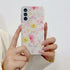 J.west Galaxy S21 5G 6.2" Case, Luxury Sparkle Glitter Opal Design, Soft Silicone Slim TPU Protective Cover for Women